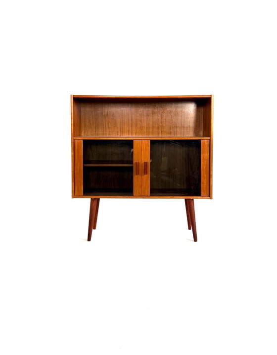 Librerie vintage danesi in teak anni '70, Legno, Vetro, Marrone (foto 2 di 10)