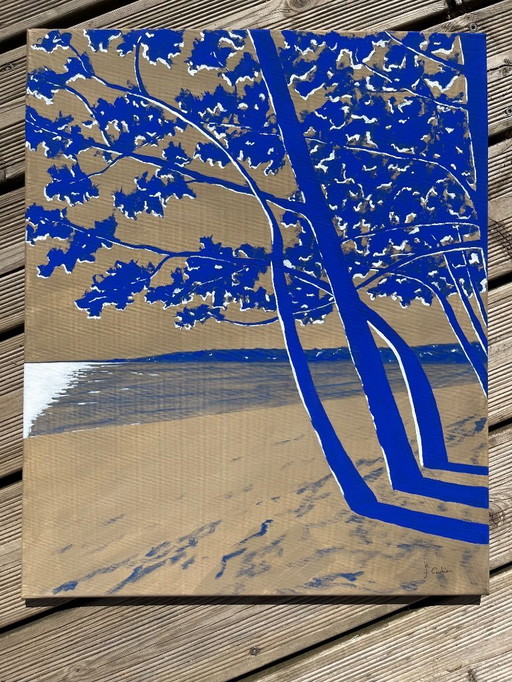 Acrylic on canvas stretcher. Format 61x50cm.