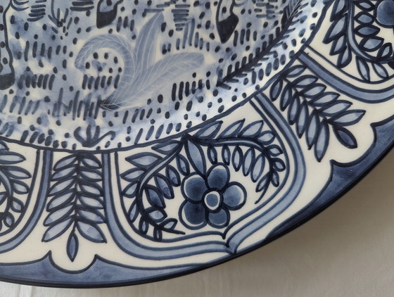 XL Vintage Spaanse Majolica Keramische Wandlader van M. Marco - 40 cm – Artisan, Wanddecoratie, Ceramic (photo 8 of 15)