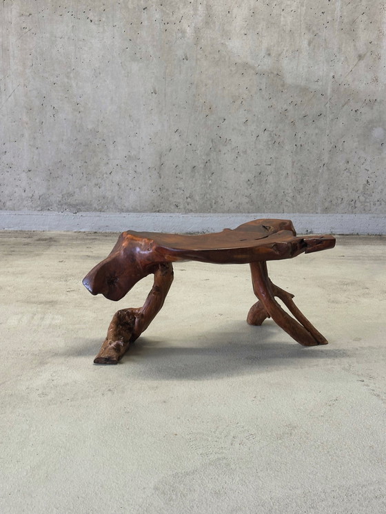 Image 1 of Vintage brutalist wabi-sabi coffee table