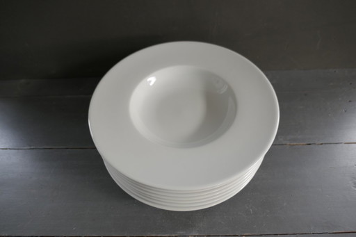 Vintage Porcelaine de Limoges France borden wit 7x