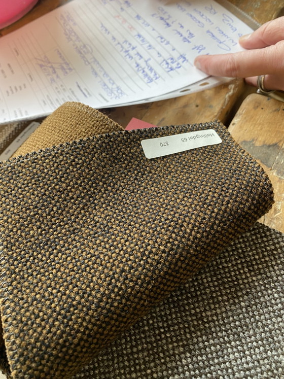Set van 2 Scandinavisch moderne design fauteuils Hallingdal kersenhout – Textile, Wood (photo 11 of 12)