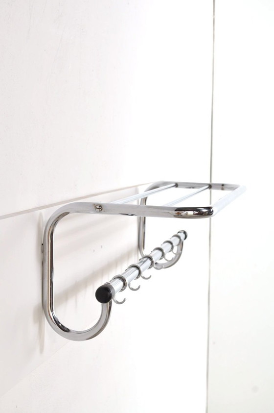 Vintage Wall Coat Rack in Gispen style, 1950s – Metal (photo 2 of 9)