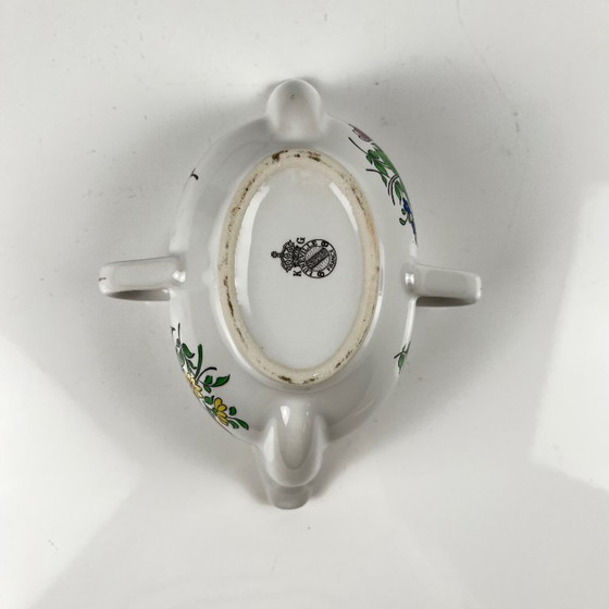 Image 1 of Rare double-spout gravy boat, Réverbère model, by KG Lunéville