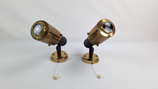 Pair of Zodiac adjustable wall lights, 1960s