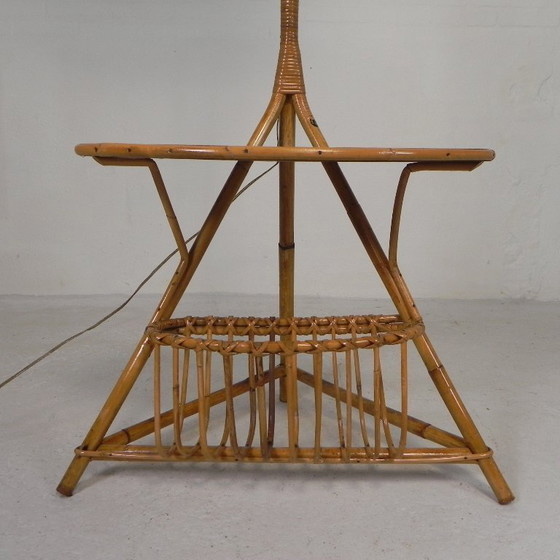 Image 1 of Standing bamboo lamp, 1950s