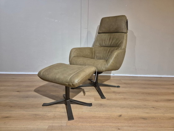 Image 1 of Modello da esposizione Montel Rolf Recliner regolabile - Olive - Pelle