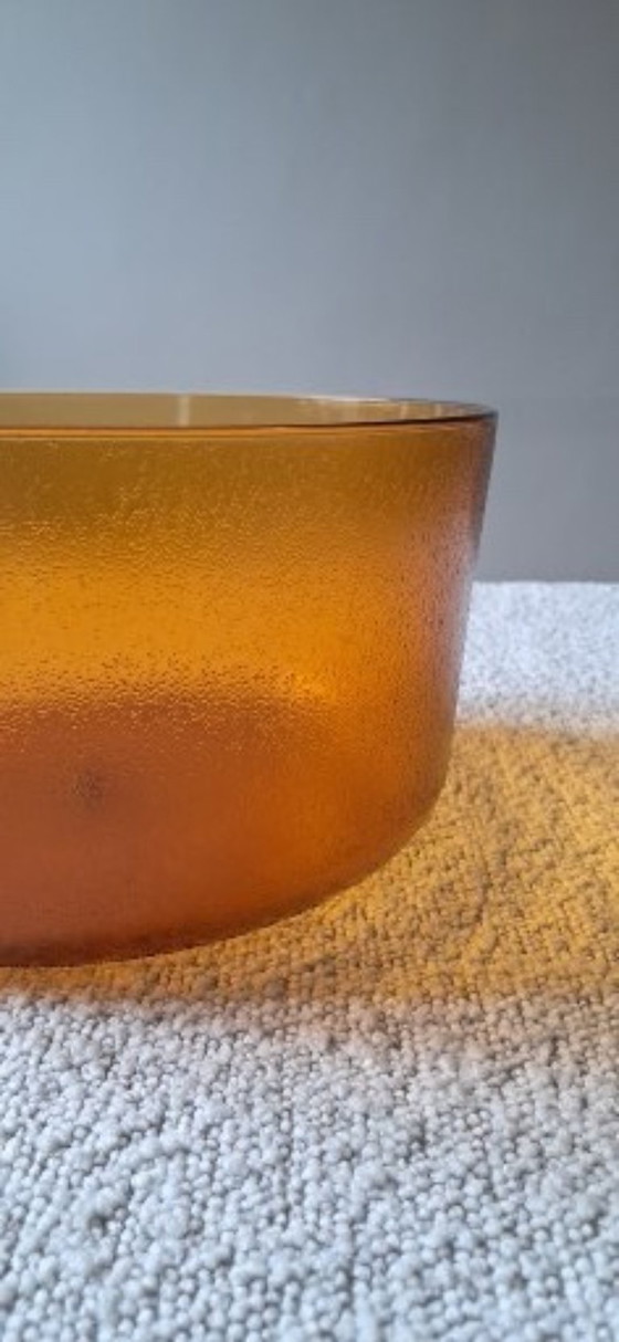 Image 1 of Ciotola da insalata vintage prodotta in Francia in vetro temperato