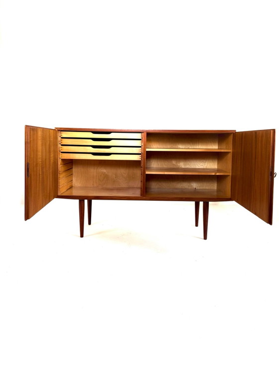 Buffet bas vintage danois en teck, Poul Hundevad ‘60, Bois, Marron (photo 5 sur 15)