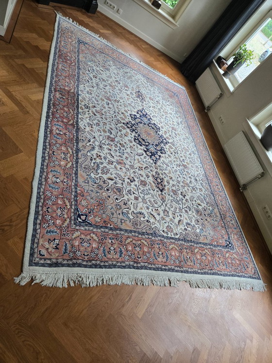 Image 1 of Tapis Keshan exclusif noué à la main – 395 × 285 cm – environ 400 000 nœuds