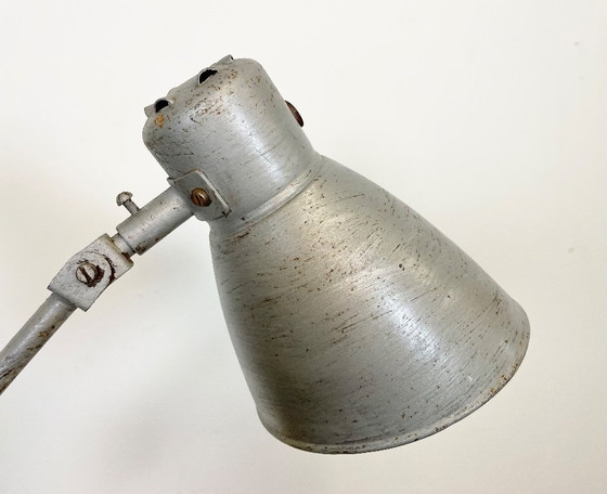 Image 1 of Große graue Tischlampe im Industriestil, 1960er Jahre