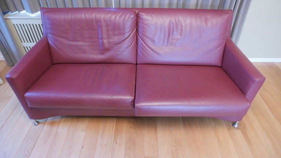 Image 1 of Divano Leolux rosso da 2,5 posti