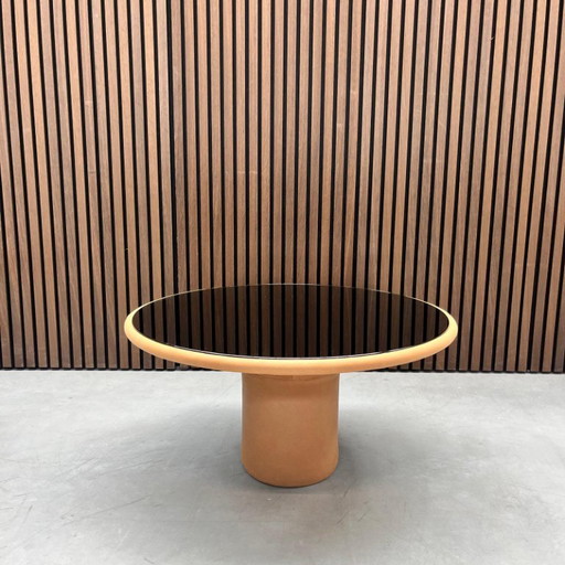 COR Echo - table d'appoint cuir cognac