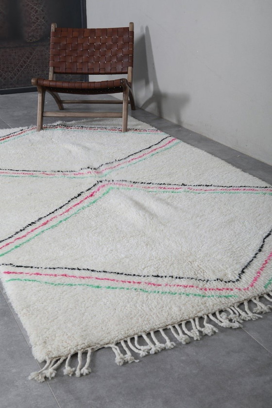 Image 1 of Autentico tappeto Beni Ouraine fatto a mano, 150/350 cm