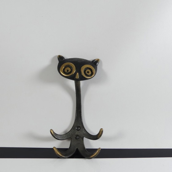 Image 1 of Walter Bosse coat hook OWL - very rare, 1950s