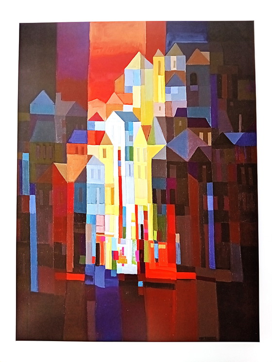 Image 1 of Ton Schulten  ---Stad bij Nacht