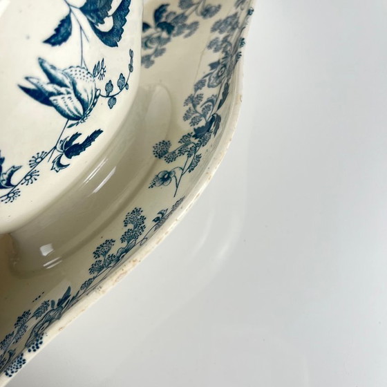 Image 1 of Saucière Longwy, fin du 19e siècle "Ycho".