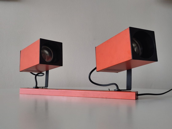 Philips cube lamp space age, Plafoniere, Metallo, Plastica, Arancione (foto 5 di 15)