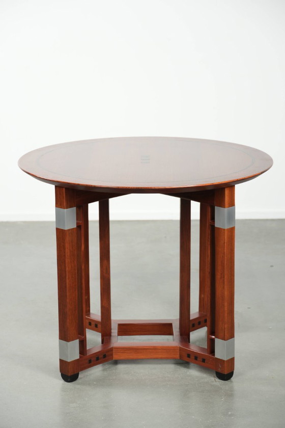 Image 1 of Ronde Schuitema design Art Deco bijzet/ salontafel uit de Decoforma serie
