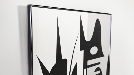 Image 1 of Artist Unknown, Abstract Composition, Acrylic on Canvas.