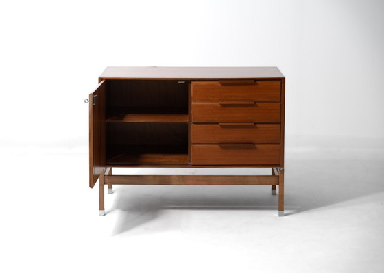 Consolle architettonica di Pieter de Bruyne, 1960, Al Meubel, Credenze, Legno, Marrone, Mid Century Modern (foto 7 di 15)