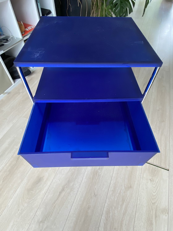 Image 1 of Kartell Mobil 3 cabinet, color cobalt blue