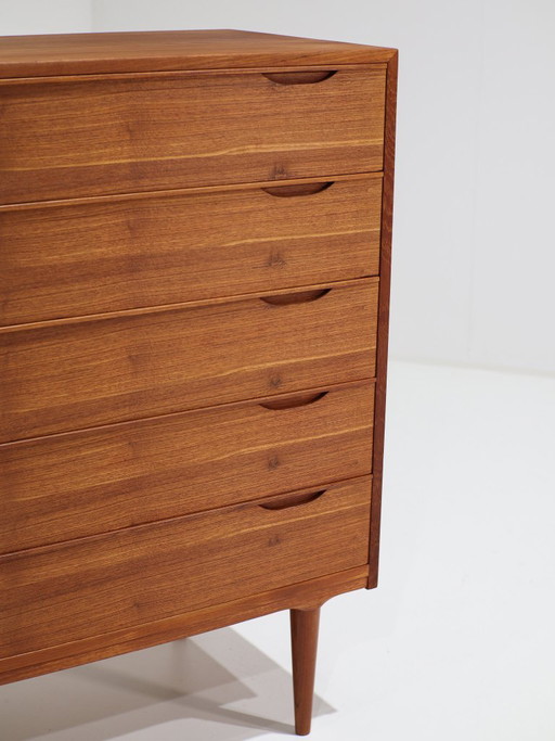 Tallboy Teak Dänische 1960er Vintage Kommode – ladekasten, Wood (photo 2 of 15)