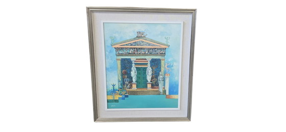 Image 1 of Unique and Exclusive Material Mosaic Painting with Relief "The Treasure of Sifnos" (1993)