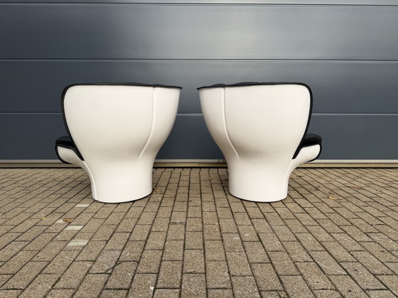 Image 1 of 2x 1st edition Comfort Joe Colombo Elda chairs Top condition!!