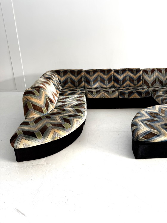 Vintage XL 9-piece modular sofa, Laauser ‘80 – Wood, Metal (photo 9 of 15)