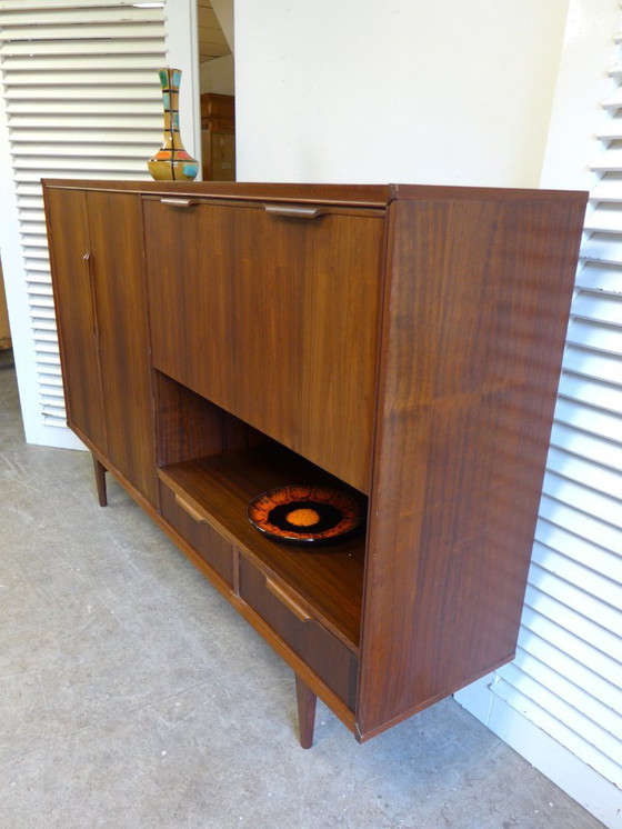 Image 1 of Beautiful vintage mid-century Fristho highboard wall cabinet