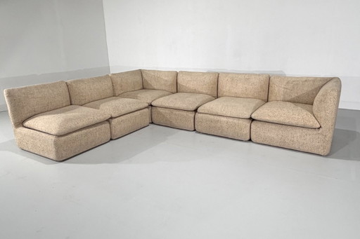 Modulares Sofa aus Tweed von Strafor, Frankreich - 1980er Jahre