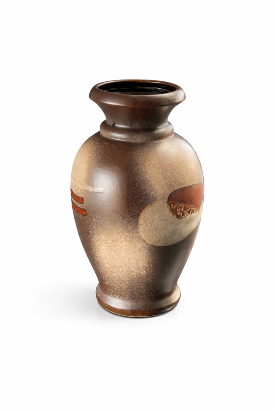 Image 1 of Vase sculptural vintage en céramique - Tons de terre | Mid Century & Wabi-Sabi