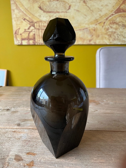 Carafe Moser en verre fumé