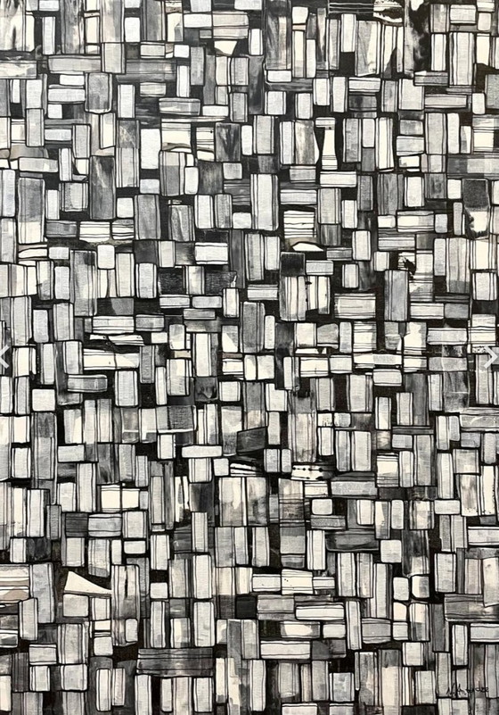 Image 1 of Natia Antadze Abstracte compositie XXL