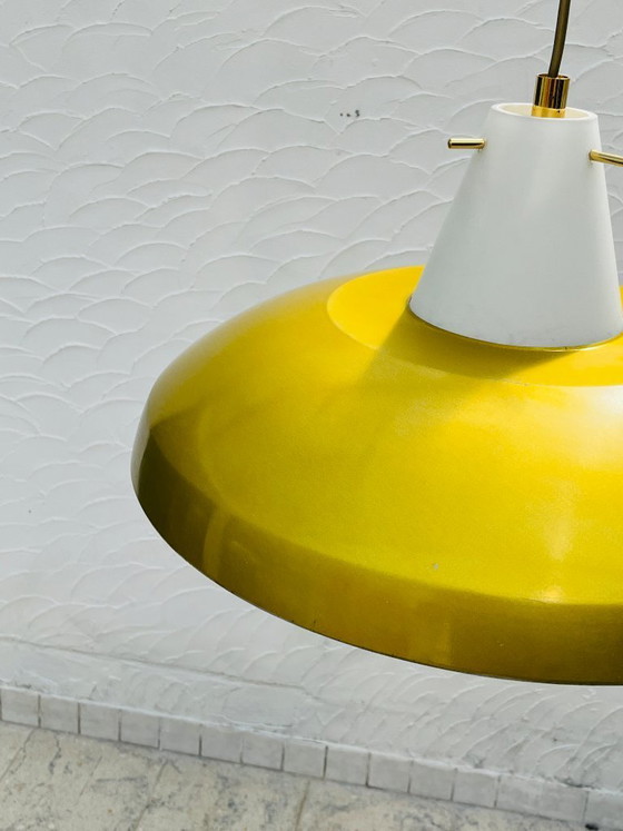 Image 1 of Philips Vintage Louis Kalff Style Pendant Lamp Mustard