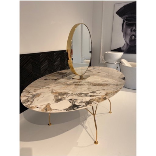 Glossy Marble Oval Tafel, Merk: Kartell