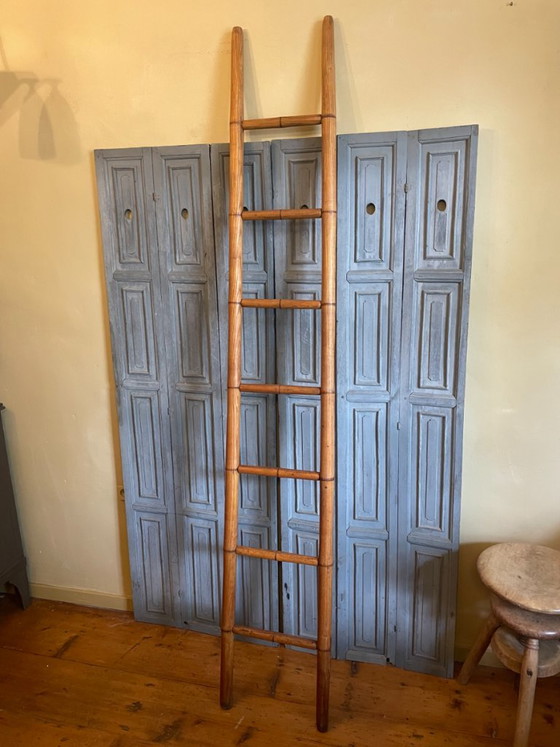 Escabeau de bibliothèque ancien du XIXe siècle, français – Objets déco, Wood (photo 8 of 11)