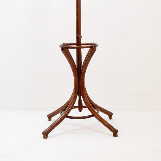 Image 1 of Appendiabiti a pappagallo in legno curvato vintage - stile Thonet