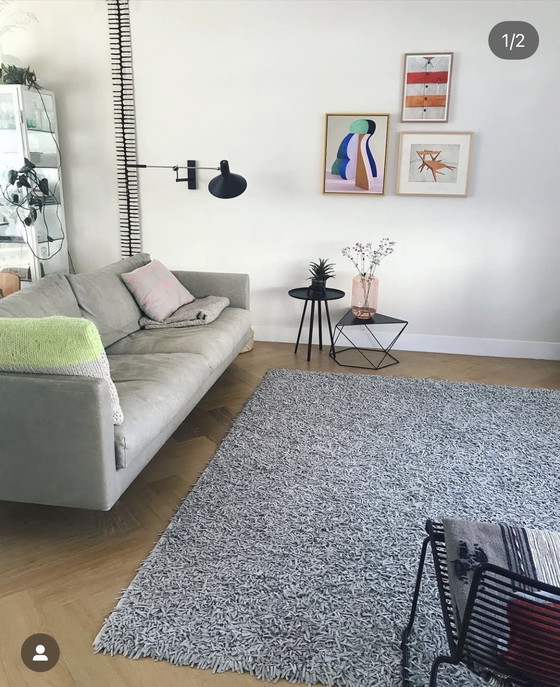 Image 1 of Grijs vloerkleed zacht leer (180x240)