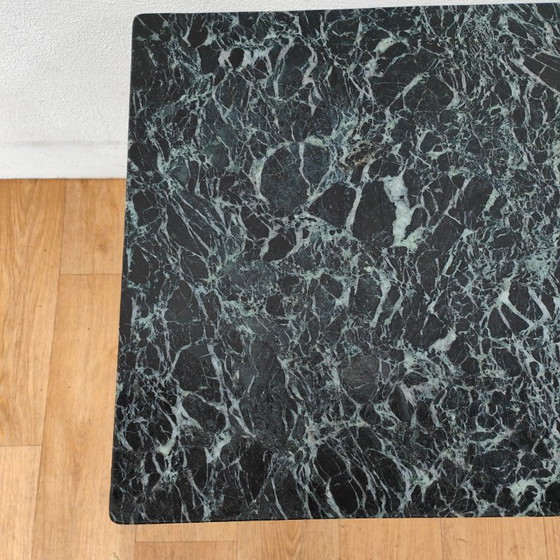 Image 1 of Vintage Regency coffee table with marble top and brass base