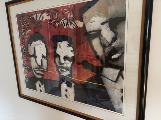 Herman Brood Vegas Copa – kunst, Glass, Paper (photo 2 of 5)