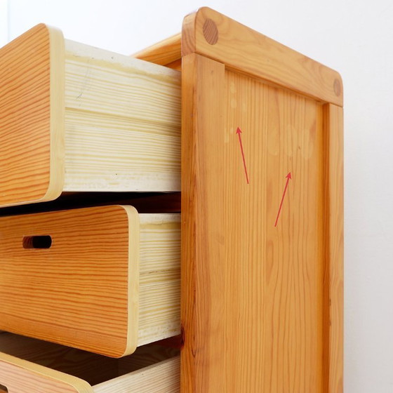 Image 1 of Vintage grenen ladekast uit 1980