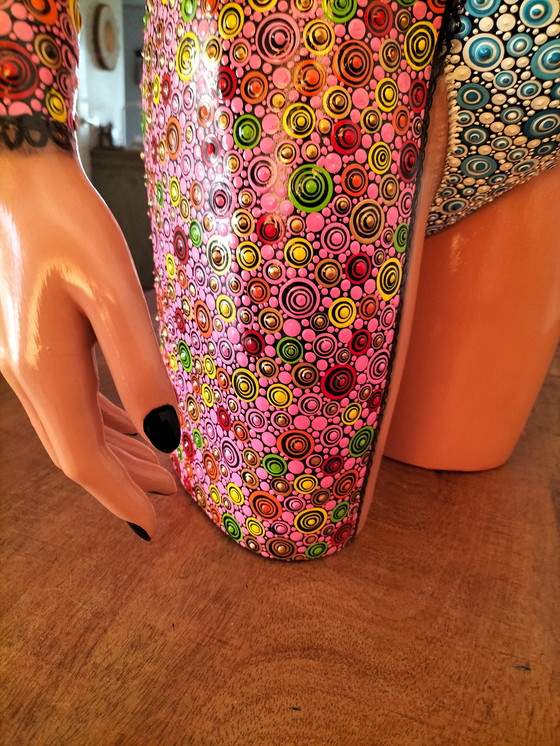 Image 1 of Unique artwork – Hand-painted pregnant torso

Title: “New Life”