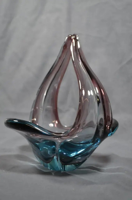 Murano zugeschriebene blau-violette Glasschale aus den 1970er Jahren – Schalen, Murano Glass (photo 5 of 12)