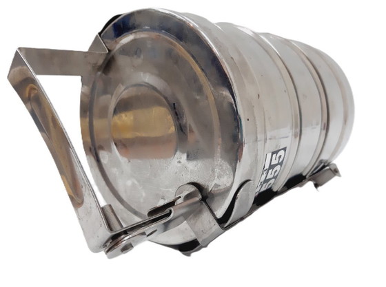 Image 1 of Stoviglie in acciaio inox vintage - Lunch Box a 3 livelli
