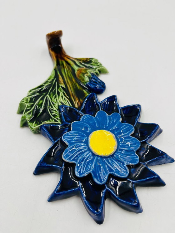Image 1 of Garderobenständer mit Blumenhaken aus belgischer Keramik von André Bayer