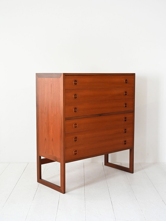 Image 1 of 1960s Danish Teak Chest of Drawers by Arne Wahl Iversen