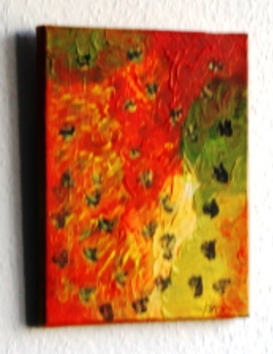 Image 1 of On the Run, acrylic painting on canvas, signed