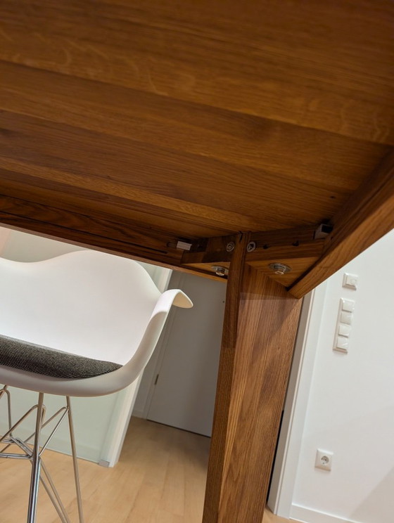 Tavolo da Pranzo in Rovere Massello Realizzato su Misura da Falegname, Tavoli da pranzo, Legno, Beige (foto 10 di 11)